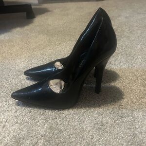 Pleaser Glossy Black Heels